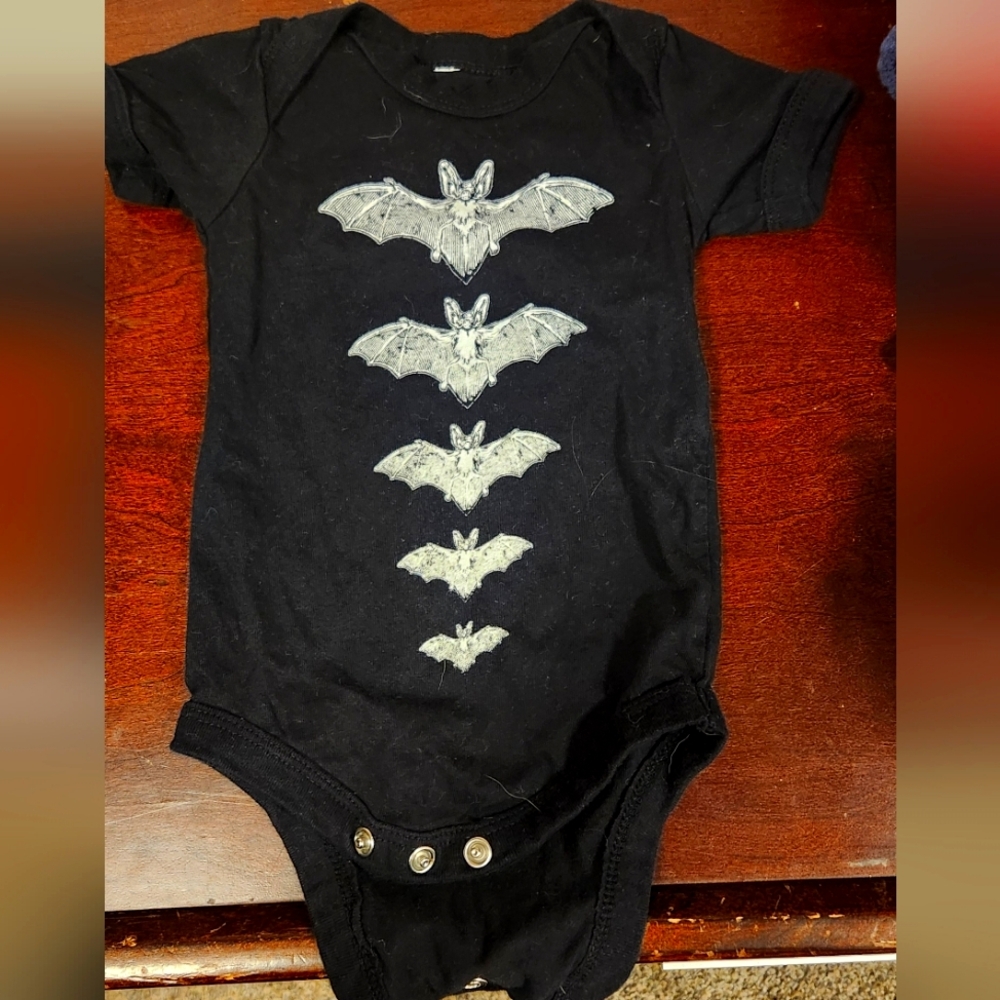 Blackcraft Cult Bats Baby Onsie